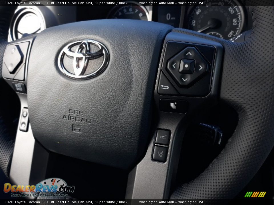 2020 Toyota Tacoma TRD Off Road Double Cab 4x4 Super White / Black Photo #5