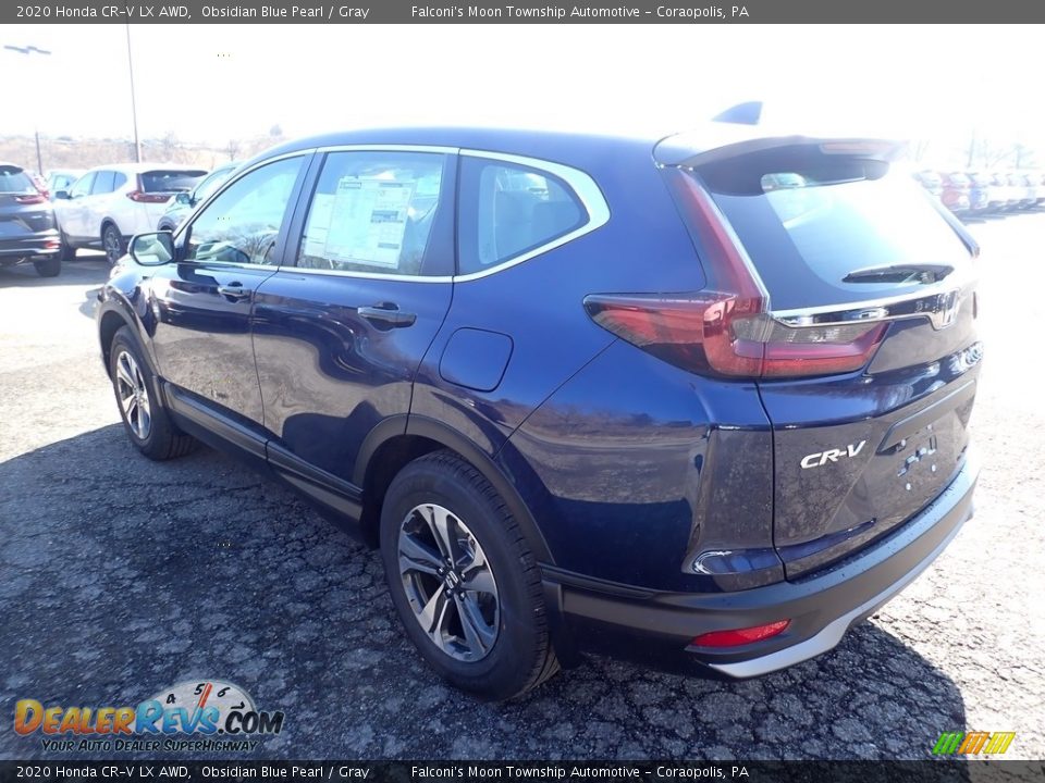 2020 Honda CR-V LX AWD Obsidian Blue Pearl / Gray Photo #2