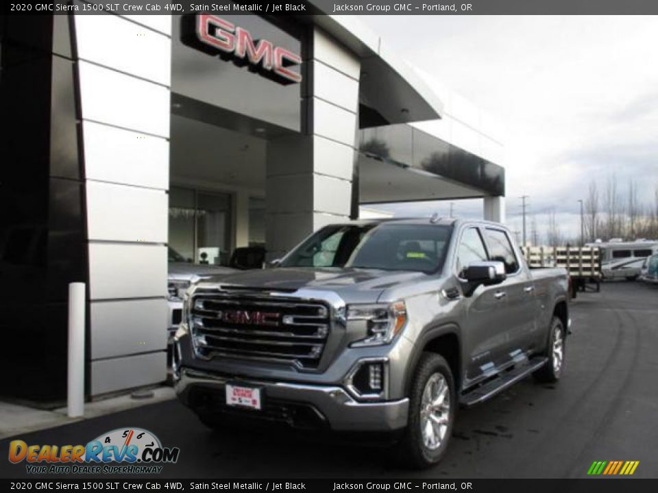 2020 GMC Sierra 1500 SLT Crew Cab 4WD Satin Steel Metallic / Jet Black Photo #1
