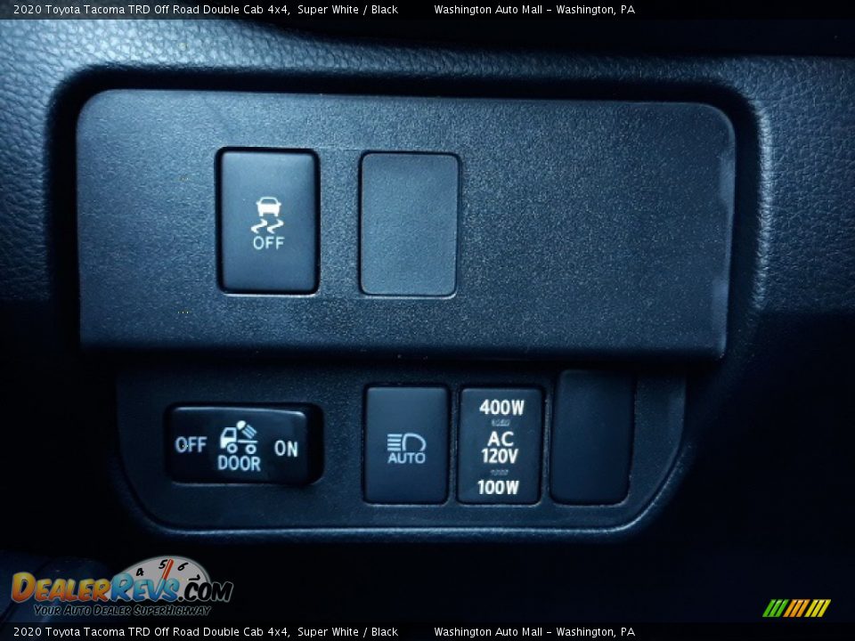2020 Toyota Tacoma TRD Off Road Double Cab 4x4 Super White / Black Photo #9