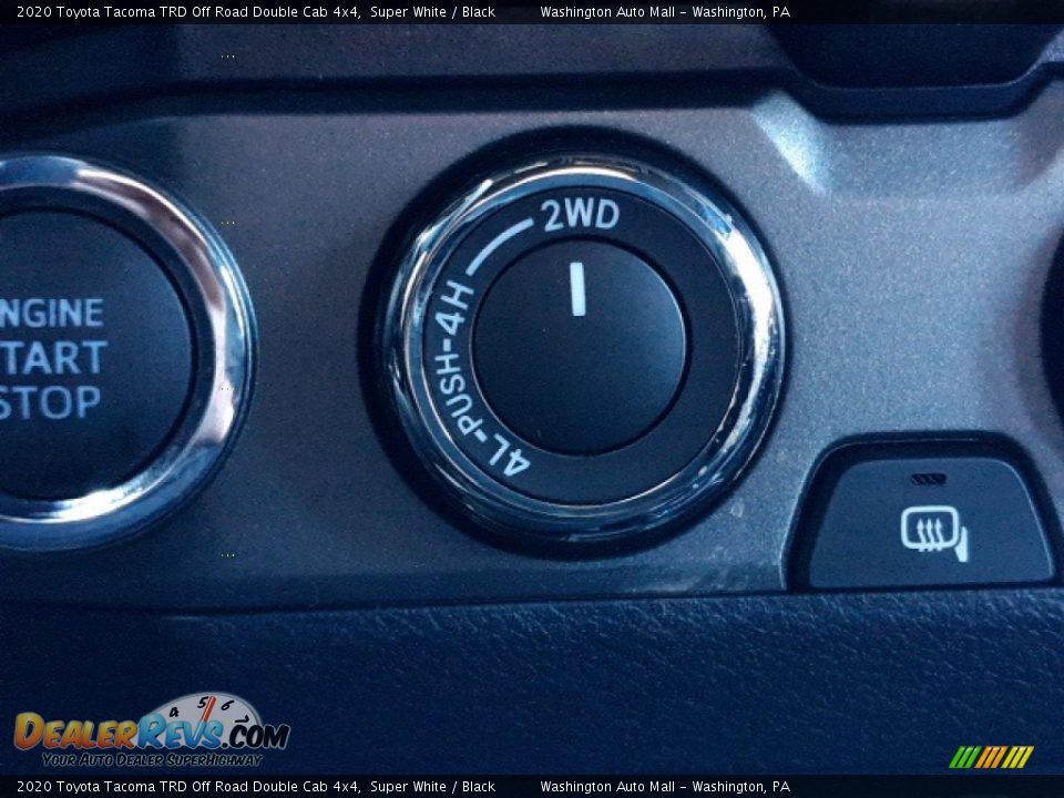 2020 Toyota Tacoma TRD Off Road Double Cab 4x4 Super White / Black Photo #11