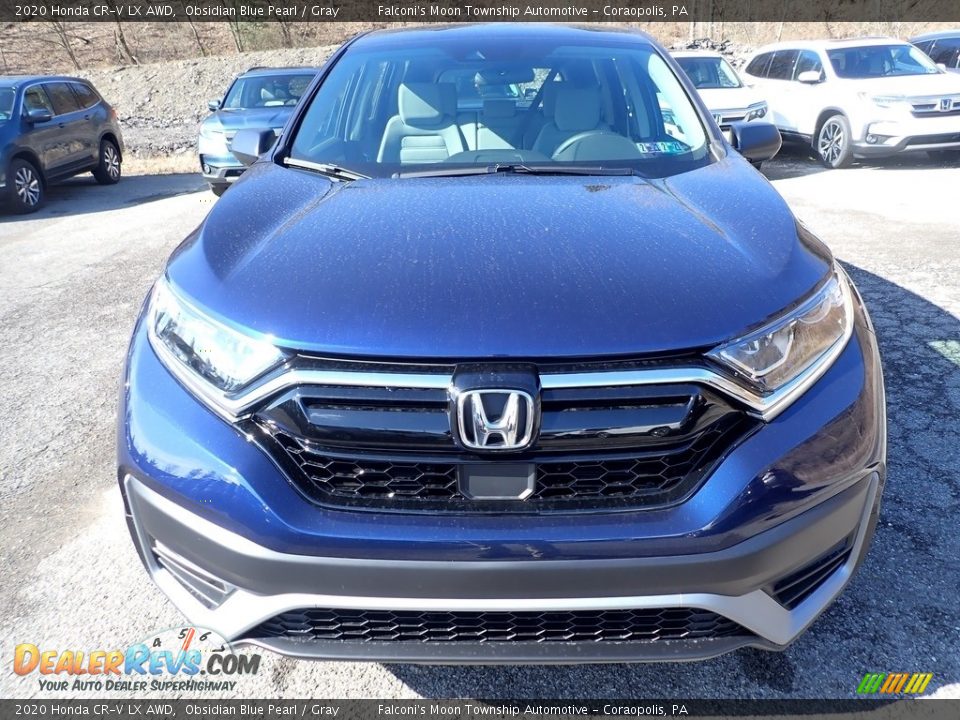 2020 Honda CR-V LX AWD Obsidian Blue Pearl / Gray Photo #6