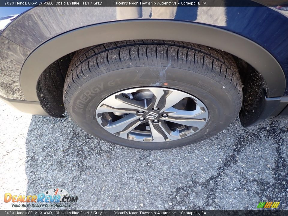 2020 Honda CR-V LX AWD Obsidian Blue Pearl / Gray Photo #7