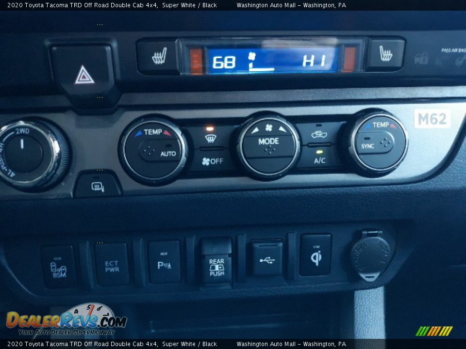 2020 Toyota Tacoma TRD Off Road Double Cab 4x4 Super White / Black Photo #14