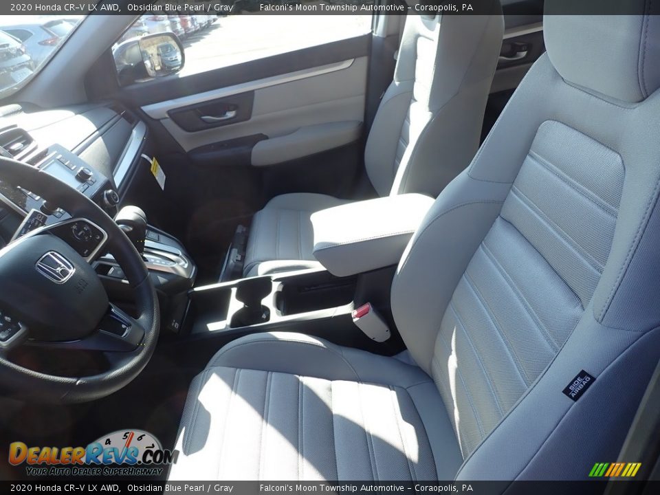 2020 Honda CR-V LX AWD Obsidian Blue Pearl / Gray Photo #8