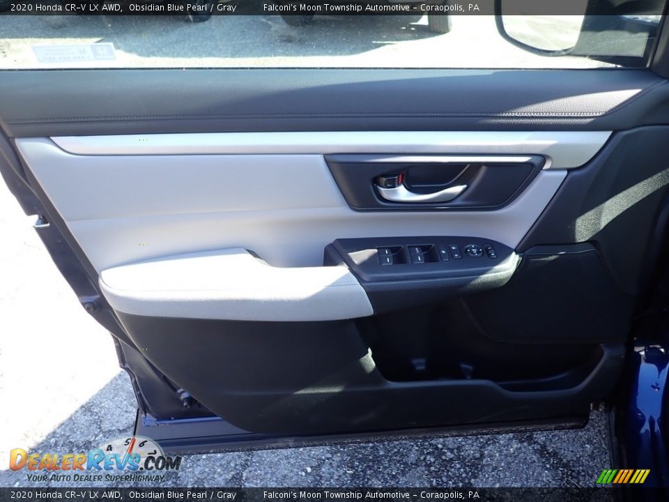 2020 Honda CR-V LX AWD Obsidian Blue Pearl / Gray Photo #11
