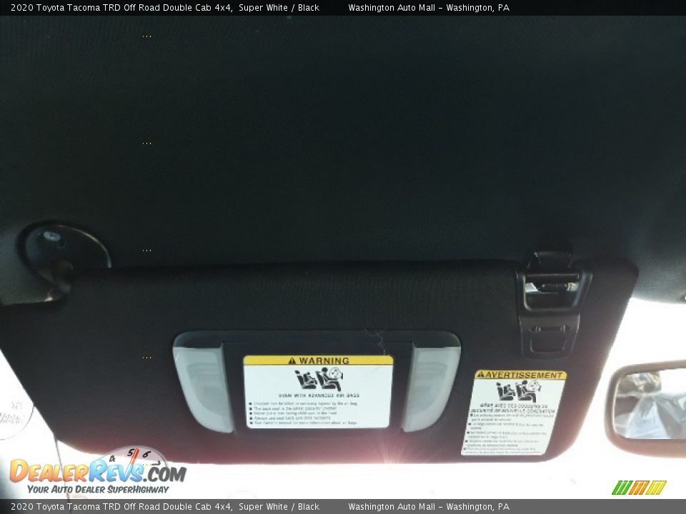 2020 Toyota Tacoma TRD Off Road Double Cab 4x4 Super White / Black Photo #20