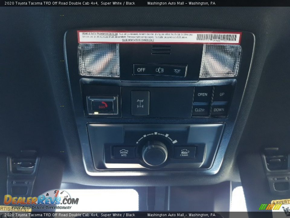 2020 Toyota Tacoma TRD Off Road Double Cab 4x4 Super White / Black Photo #21
