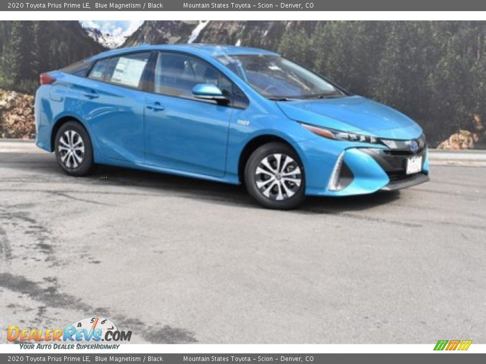 2020 Toyota Prius Prime LE Blue Magnetism / Black Photo #1