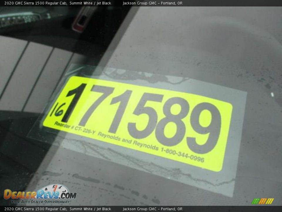 2020 GMC Sierra 1500 Regular Cab Summit White / Jet Black Photo #4