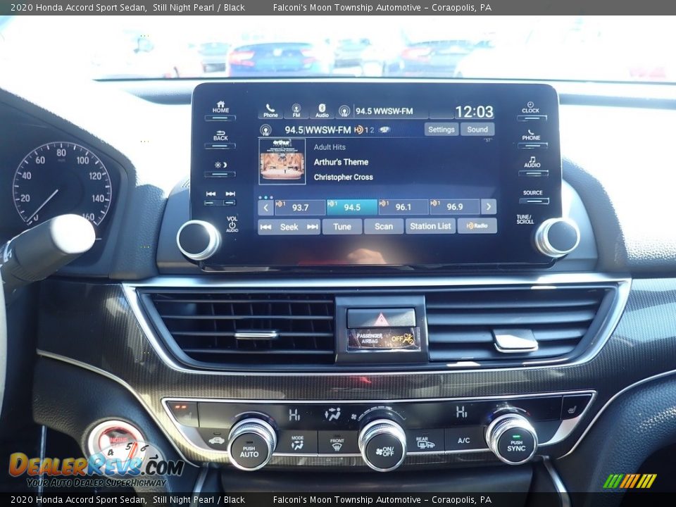 2020 Honda Accord Sport Sedan Still Night Pearl / Black Photo #13