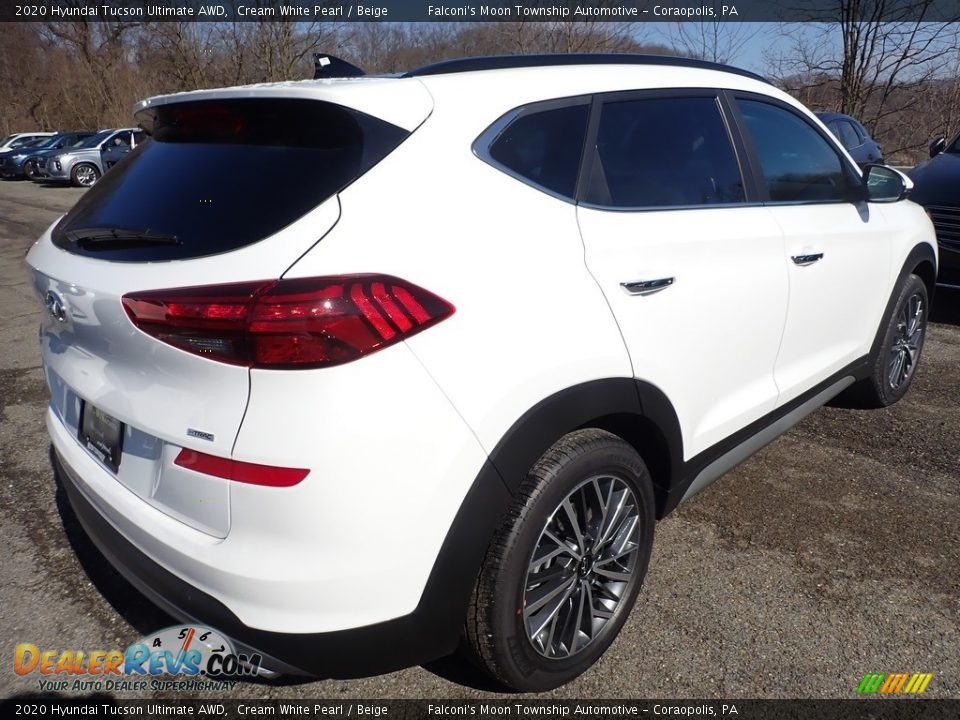 2020 Hyundai Tucson Ultimate AWD Cream White Pearl / Beige Photo #2