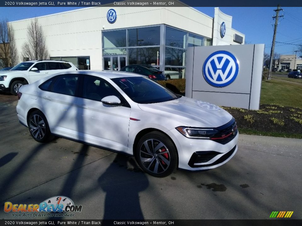 2020 Volkswagen Jetta GLI Pure White / Titan Black Photo #1