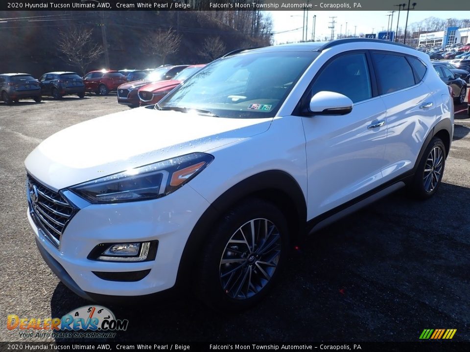 2020 Hyundai Tucson Ultimate AWD Cream White Pearl / Beige Photo #5