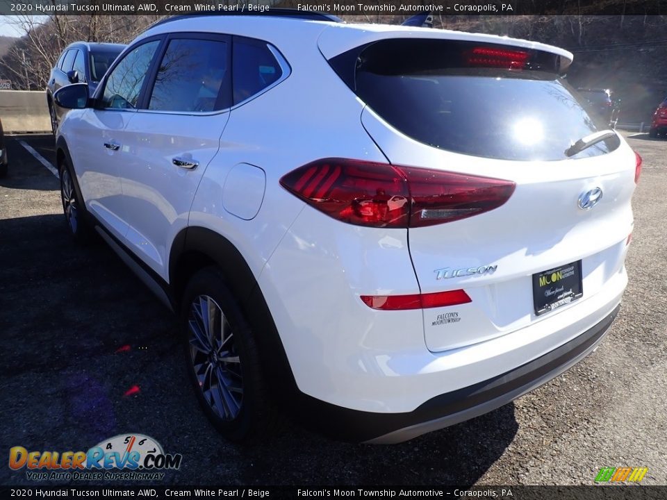 2020 Hyundai Tucson Ultimate AWD Cream White Pearl / Beige Photo #6