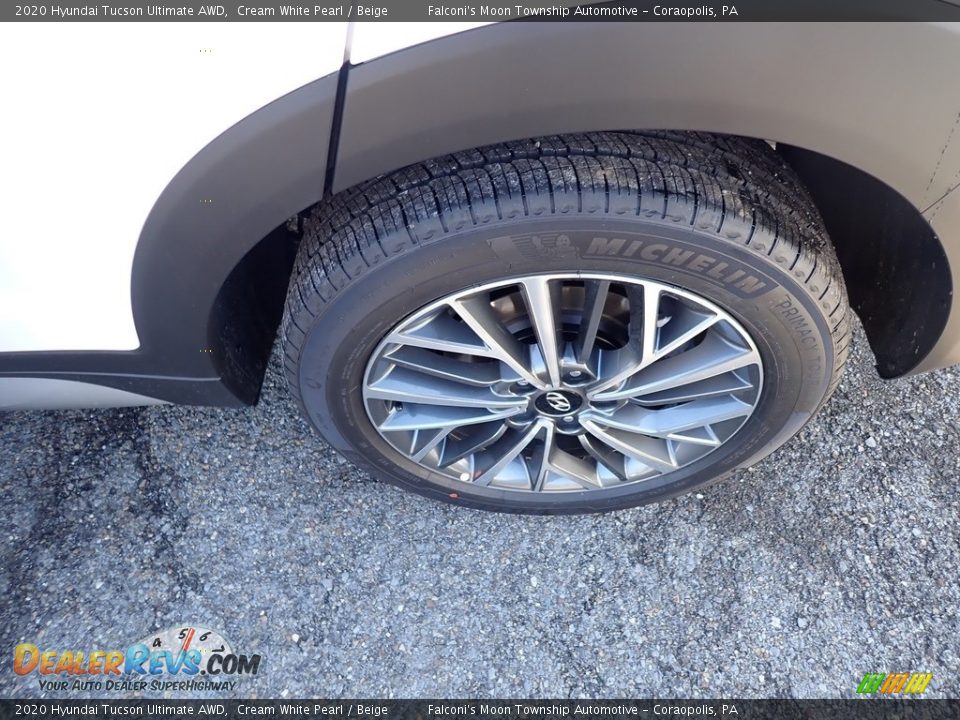 2020 Hyundai Tucson Ultimate AWD Cream White Pearl / Beige Photo #7