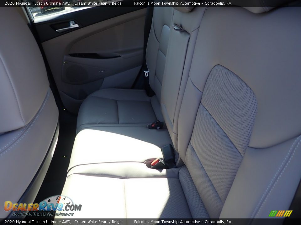 2020 Hyundai Tucson Ultimate AWD Cream White Pearl / Beige Photo #8