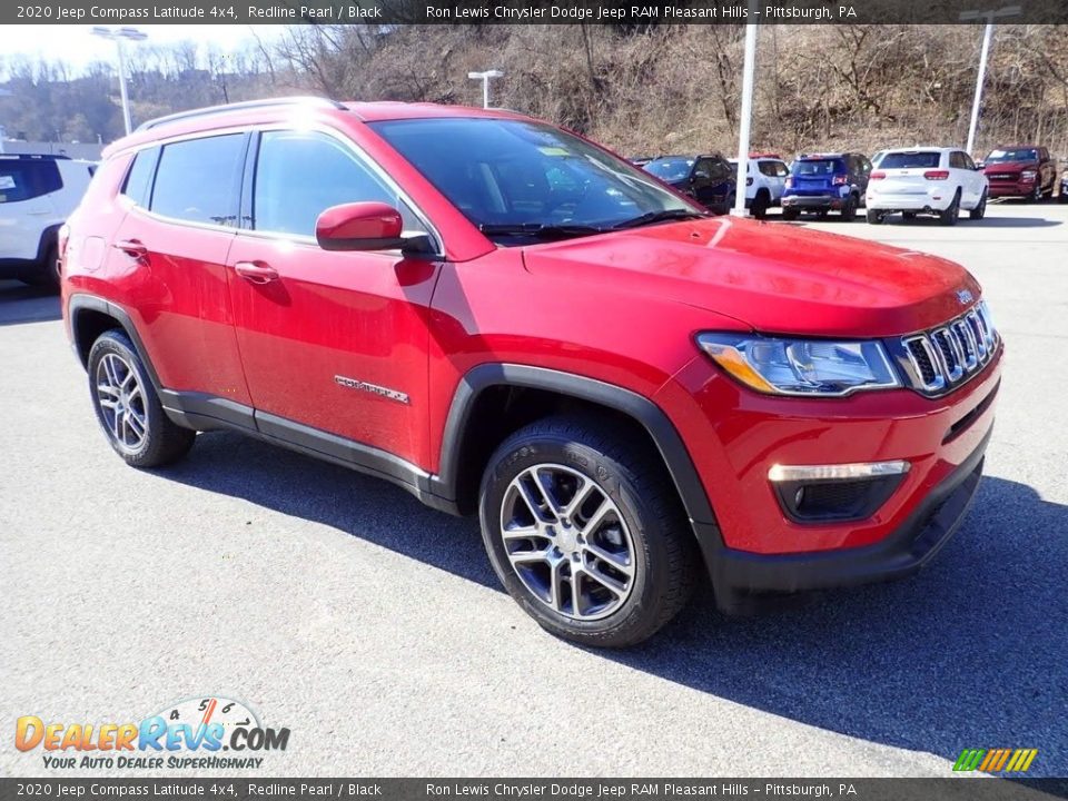 2020 Jeep Compass Latitude 4x4 Redline Pearl / Black Photo #3