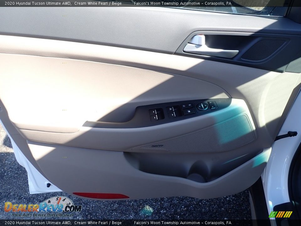 2020 Hyundai Tucson Ultimate AWD Cream White Pearl / Beige Photo #10