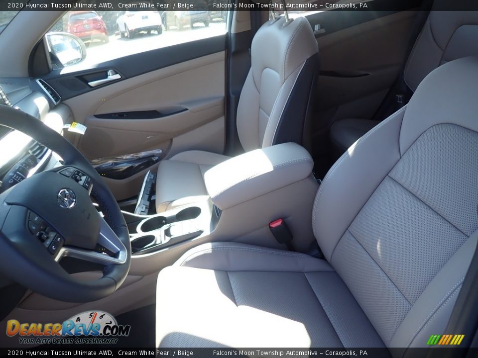 2020 Hyundai Tucson Ultimate AWD Cream White Pearl / Beige Photo #11