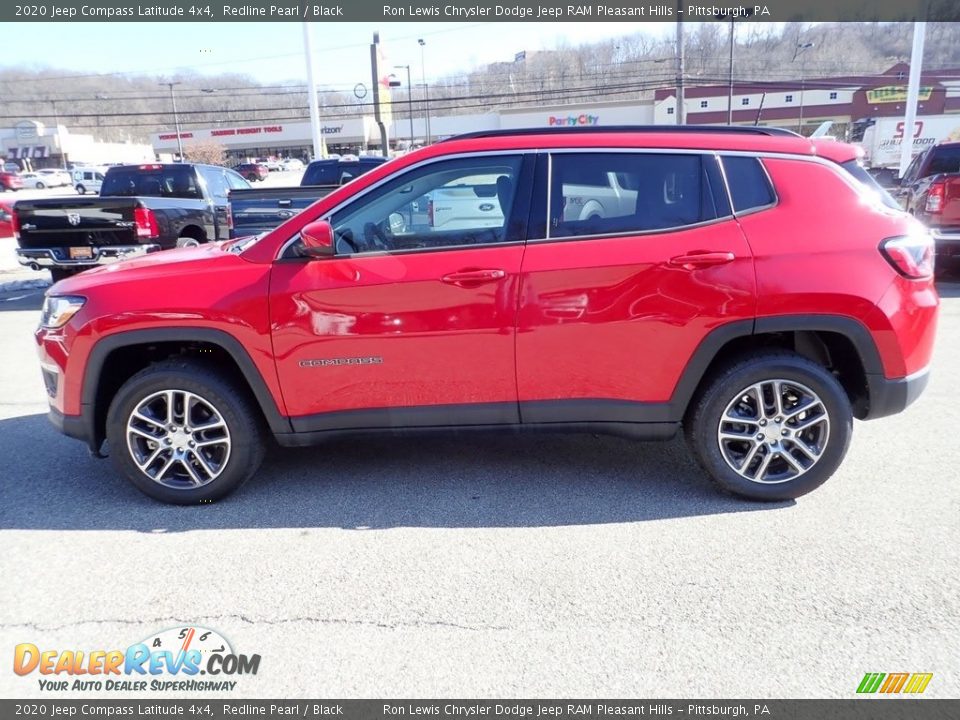 2020 Jeep Compass Latitude 4x4 Redline Pearl / Black Photo #7