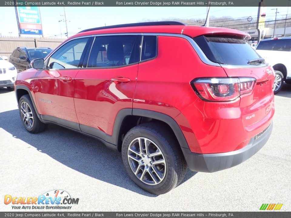 2020 Jeep Compass Latitude 4x4 Redline Pearl / Black Photo #8