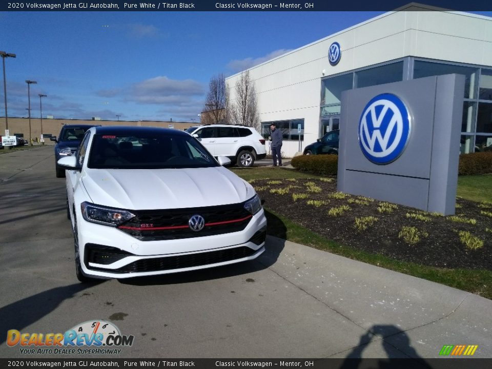 2020 Volkswagen Jetta GLI Autobahn Pure White / Titan Black Photo #1