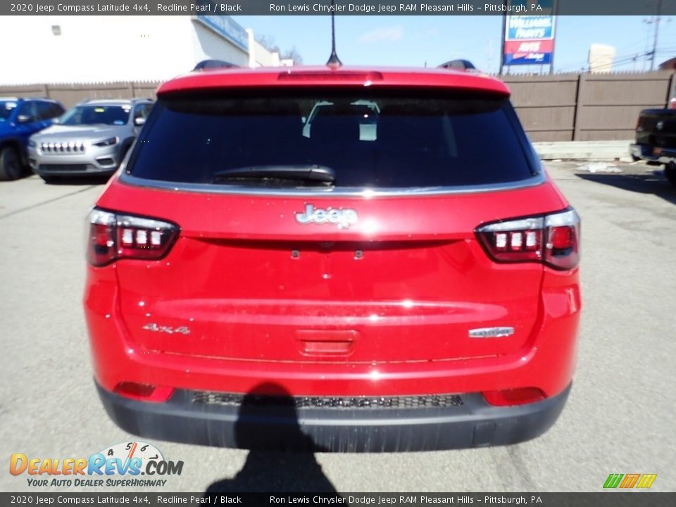 2020 Jeep Compass Latitude 4x4 Redline Pearl / Black Photo #10
