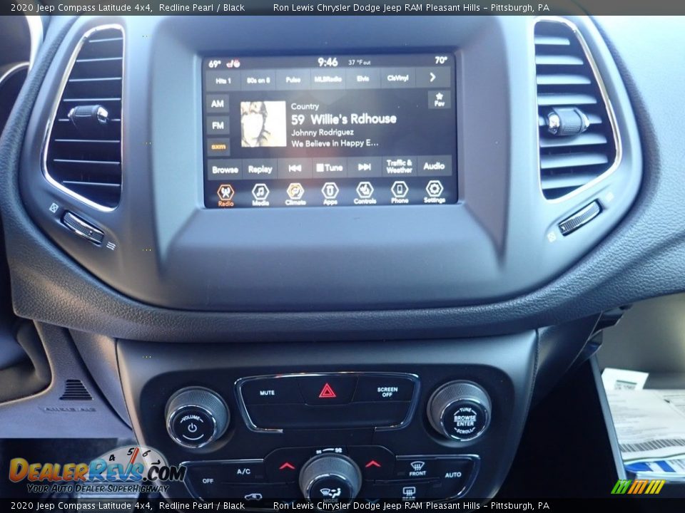2020 Jeep Compass Latitude 4x4 Redline Pearl / Black Photo #17