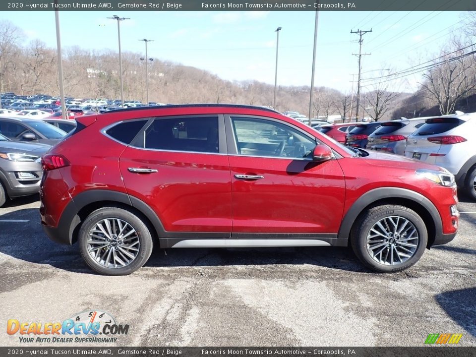 2020 Hyundai Tucson Ultimate AWD Gemstone Red / Beige Photo #1