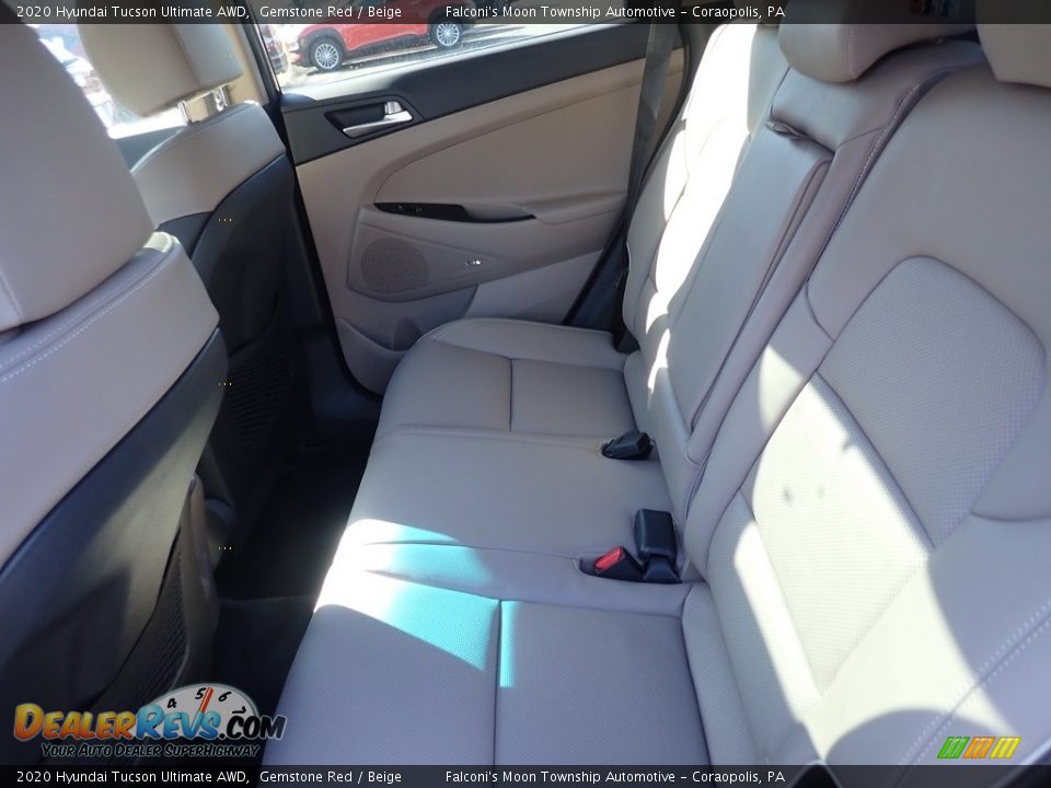 2020 Hyundai Tucson Ultimate AWD Gemstone Red / Beige Photo #8