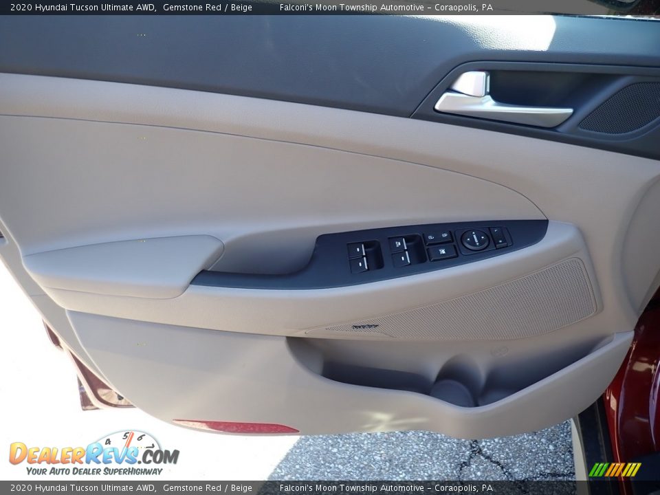 2020 Hyundai Tucson Ultimate AWD Gemstone Red / Beige Photo #10
