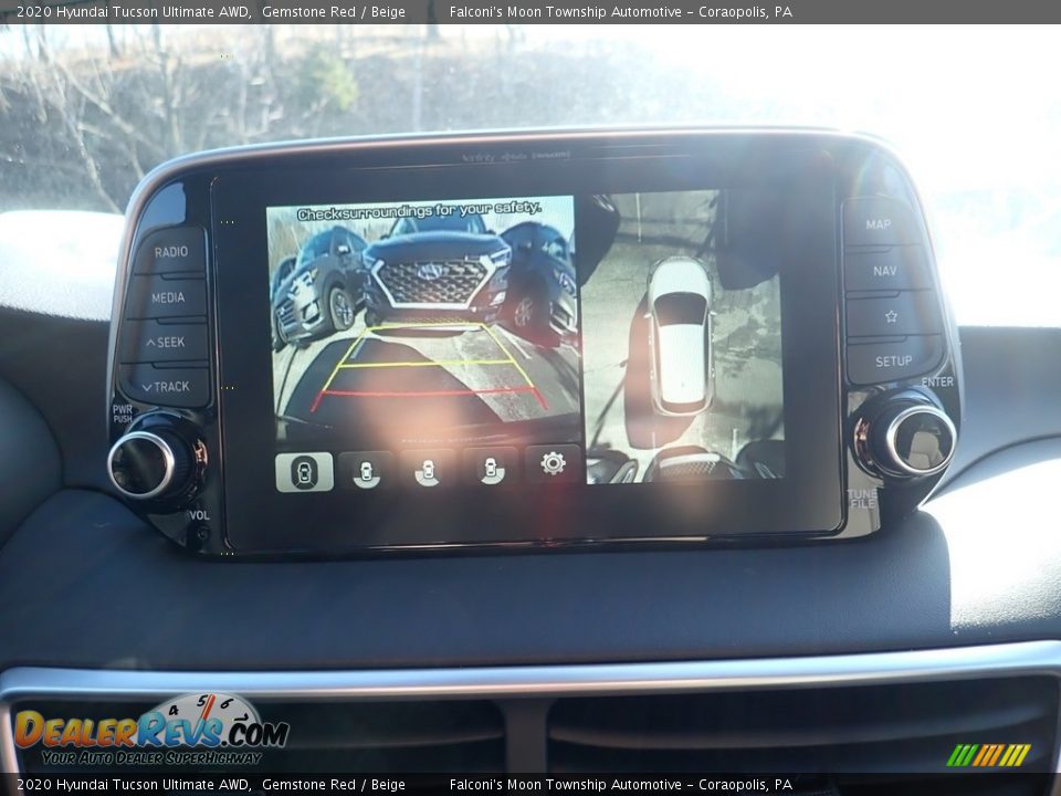 2020 Hyundai Tucson Ultimate AWD Gemstone Red / Beige Photo #15