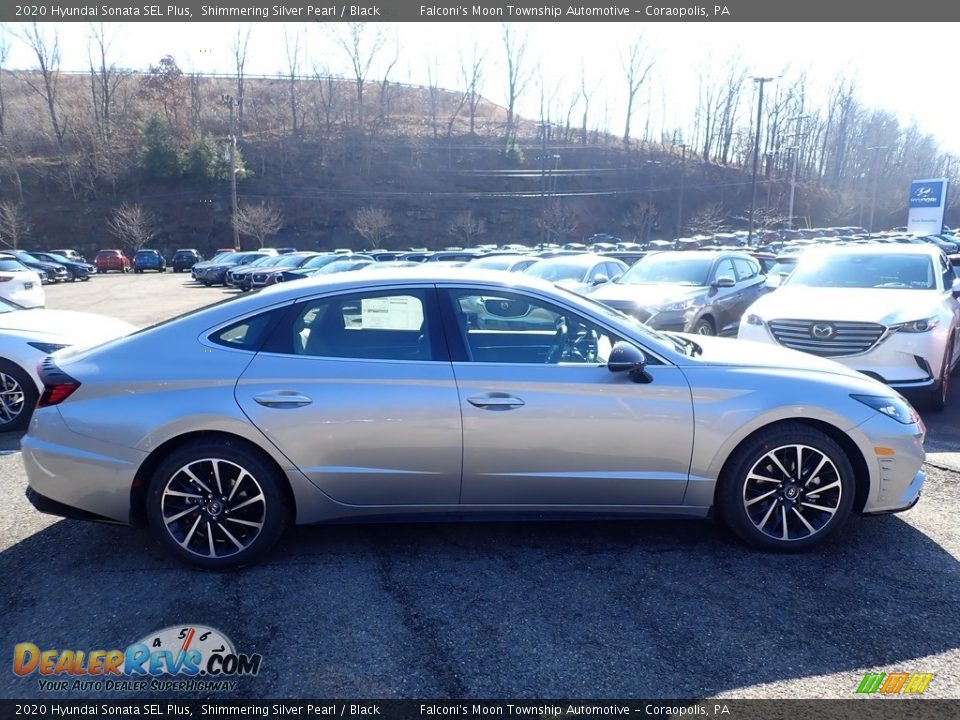 2020 Hyundai Sonata SEL Plus Shimmering Silver Pearl / Black Photo #1