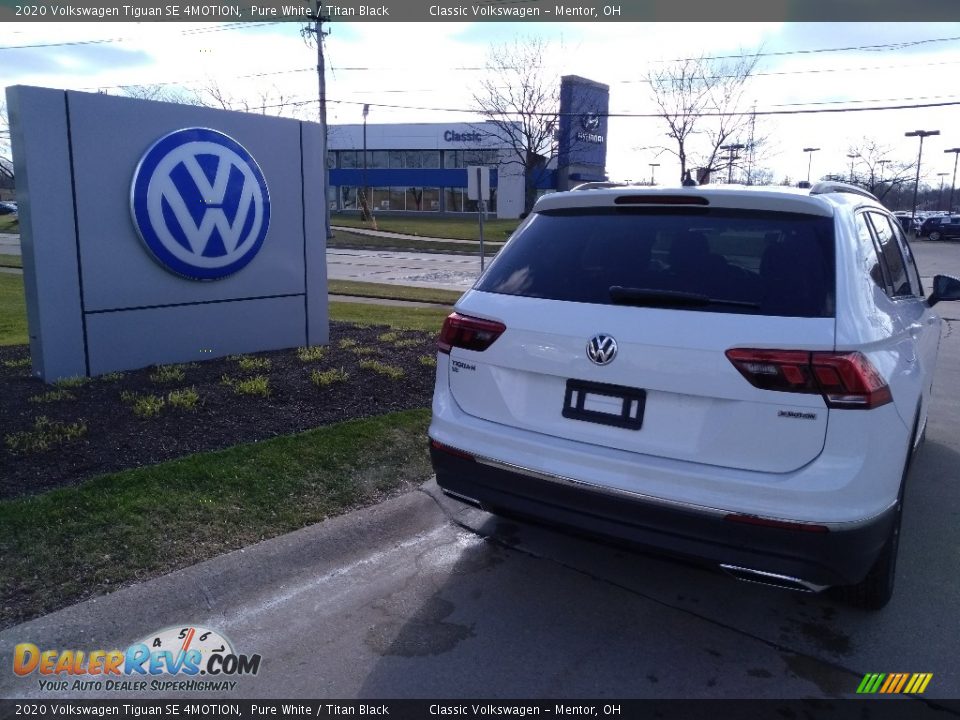 2020 Volkswagen Tiguan SE 4MOTION Pure White / Titan Black Photo #3