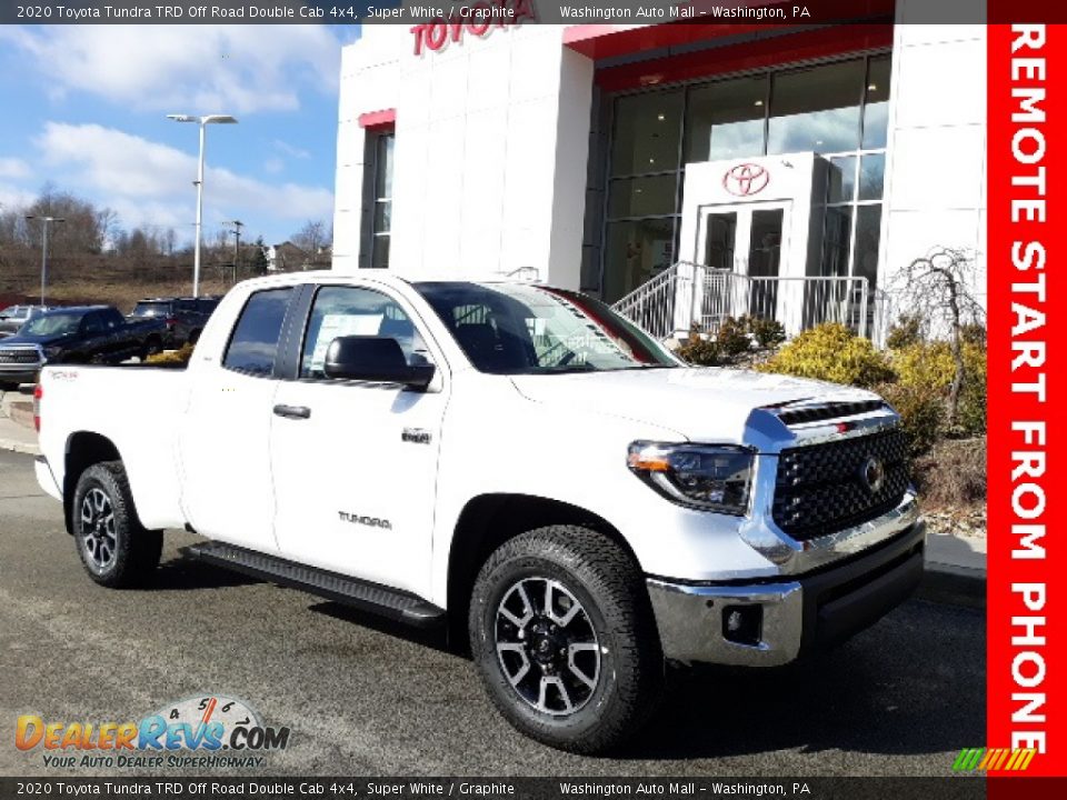 2020 Toyota Tundra TRD Off Road Double Cab 4x4 Super White / Graphite Photo #1