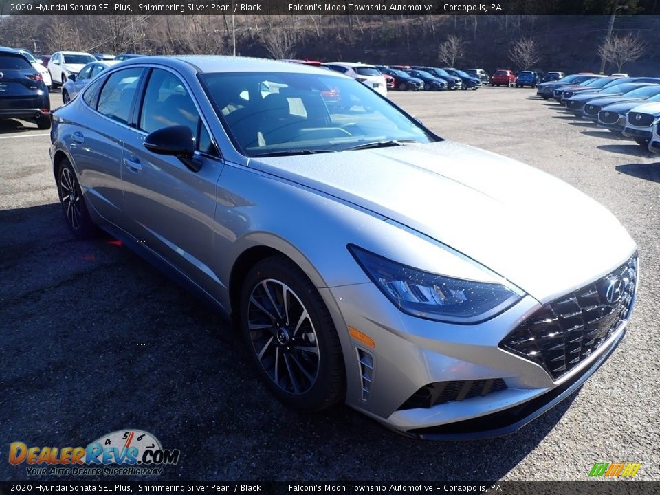2020 Hyundai Sonata SEL Plus Shimmering Silver Pearl / Black Photo #3