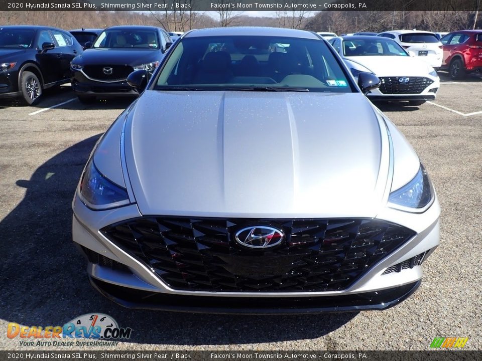 2020 Hyundai Sonata SEL Plus Shimmering Silver Pearl / Black Photo #4