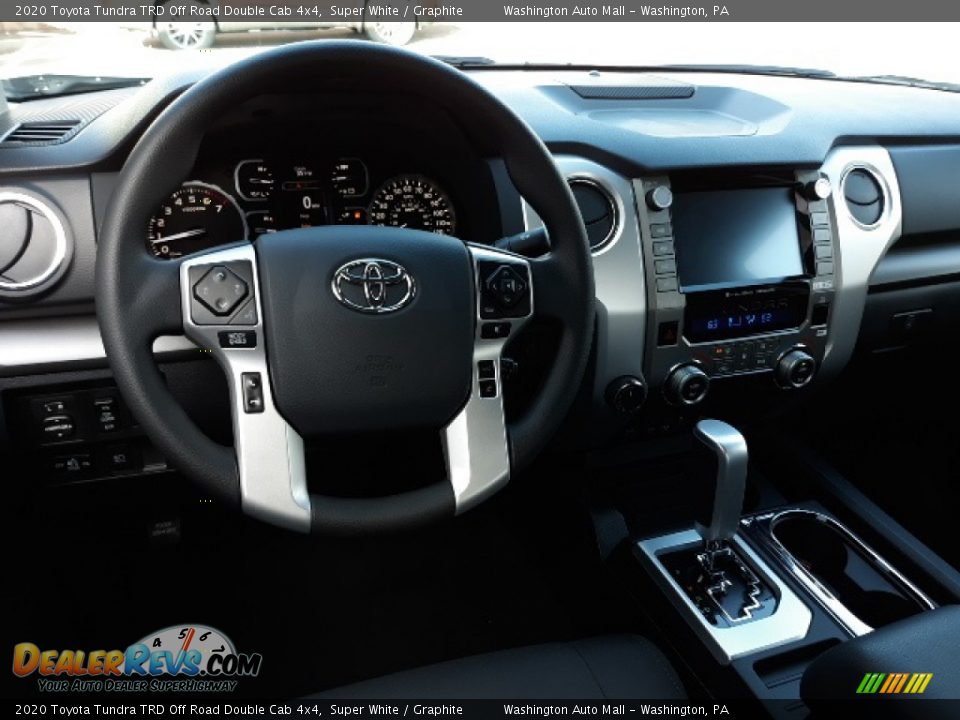 2020 Toyota Tundra TRD Off Road Double Cab 4x4 Super White / Graphite Photo #3