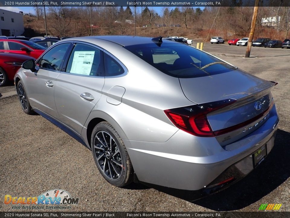 2020 Hyundai Sonata SEL Plus Shimmering Silver Pearl / Black Photo #6