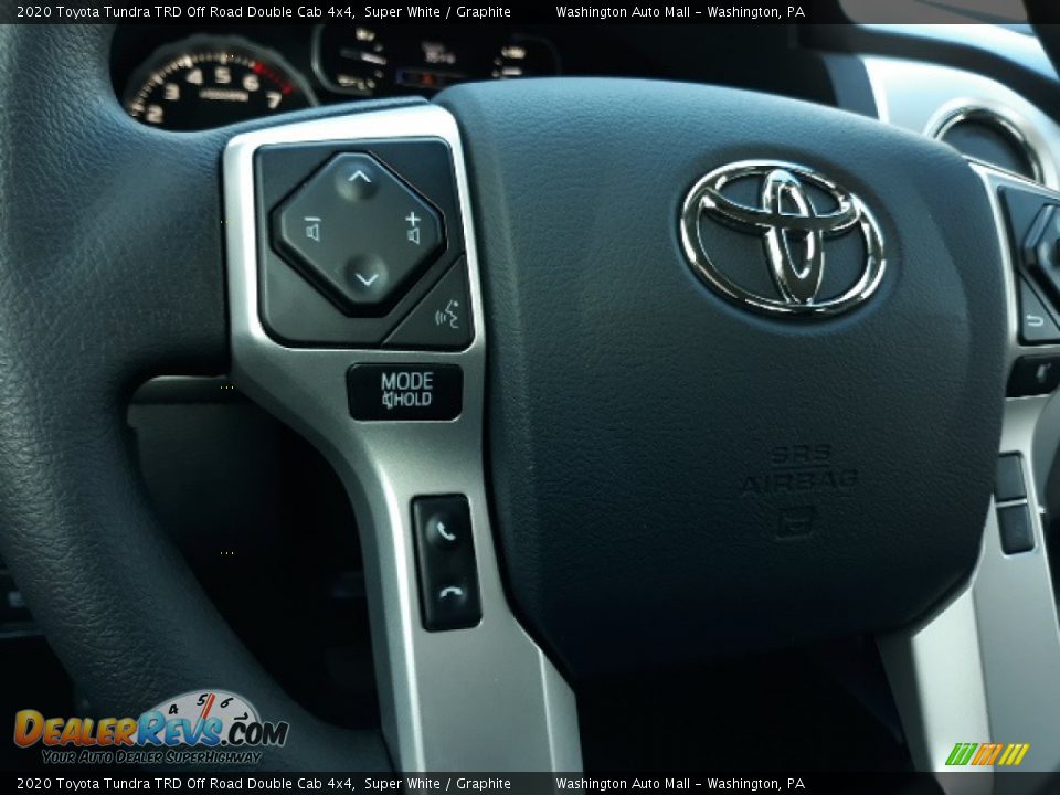 2020 Toyota Tundra TRD Off Road Double Cab 4x4 Super White / Graphite Photo #5