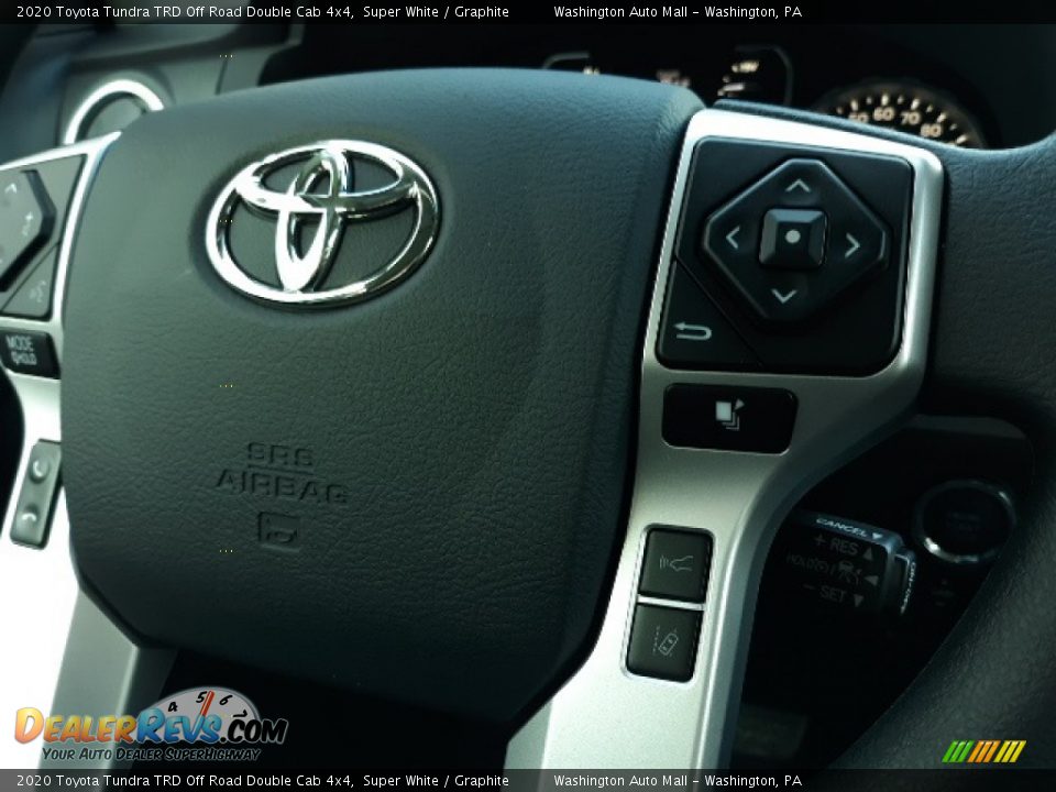 2020 Toyota Tundra TRD Off Road Double Cab 4x4 Super White / Graphite Photo #6