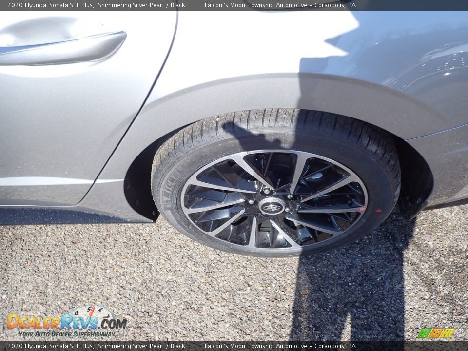 2020 Hyundai Sonata SEL Plus Shimmering Silver Pearl / Black Photo #7