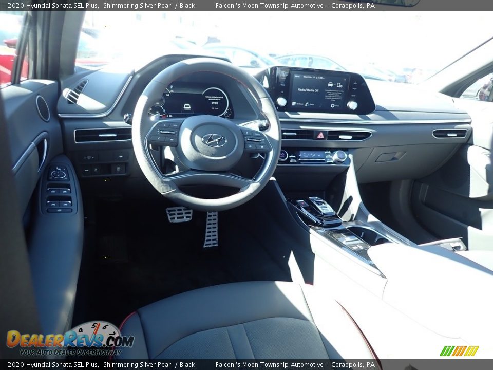 2020 Hyundai Sonata SEL Plus Shimmering Silver Pearl / Black Photo #9