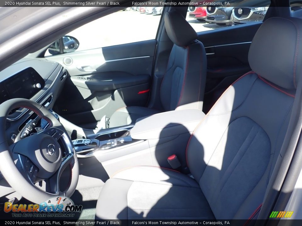2020 Hyundai Sonata SEL Plus Shimmering Silver Pearl / Black Photo #11