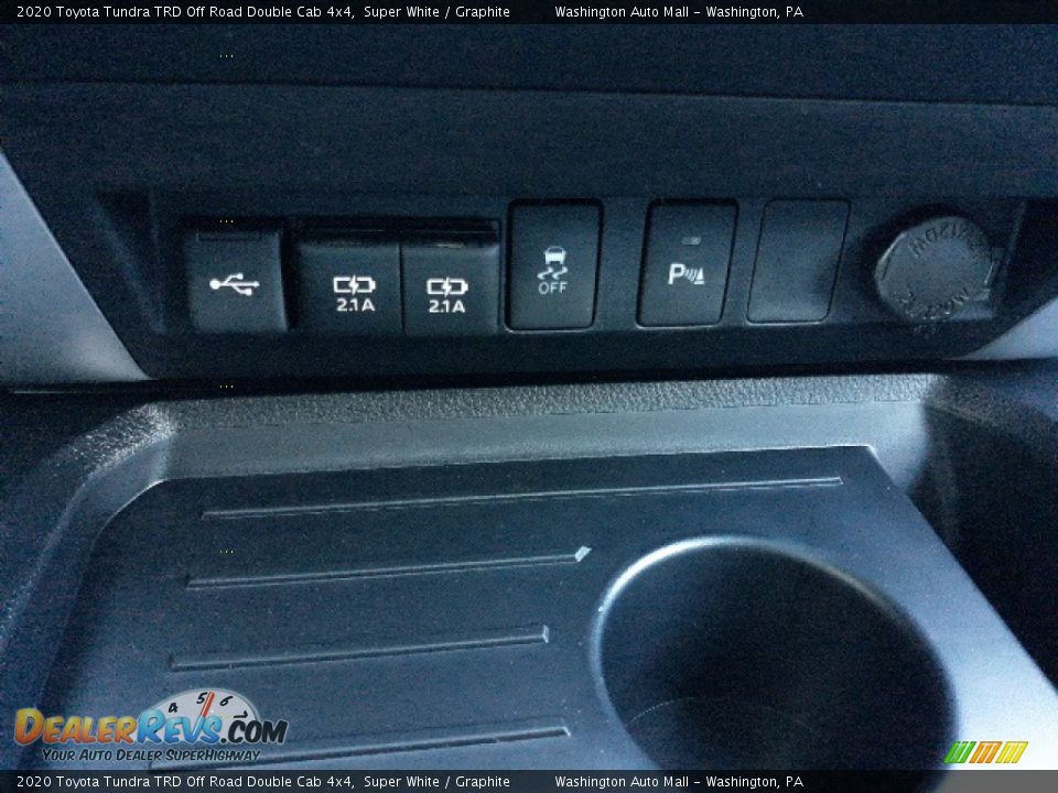 2020 Toyota Tundra TRD Off Road Double Cab 4x4 Super White / Graphite Photo #15