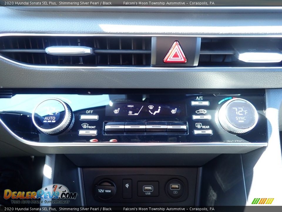 2020 Hyundai Sonata SEL Plus Shimmering Silver Pearl / Black Photo #15