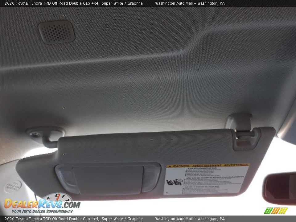 2020 Toyota Tundra TRD Off Road Double Cab 4x4 Super White / Graphite Photo #16