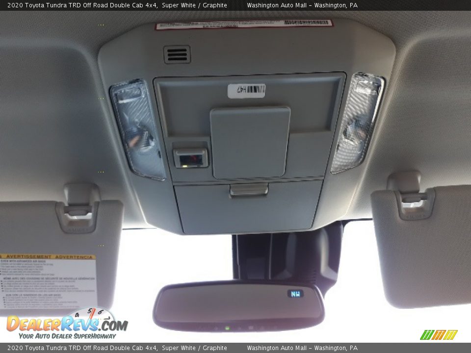 2020 Toyota Tundra TRD Off Road Double Cab 4x4 Super White / Graphite Photo #17