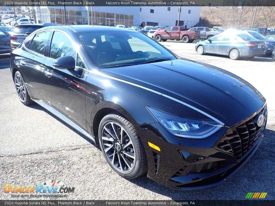 2020 Hyundai Sonata SEL Plus Phantom Black / Black Photo #3